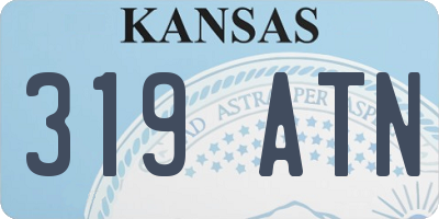 KS license plate 319ATN