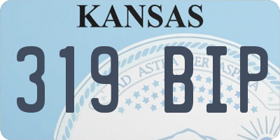 KS license plate 319BIP