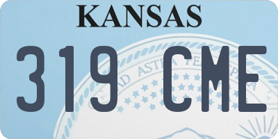 KS license plate 319CME
