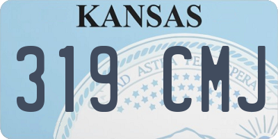 KS license plate 319CMJ