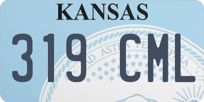 KS license plate 319CML