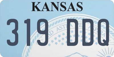 KS license plate 319DDQ