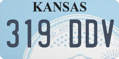 KS license plate 319DDV