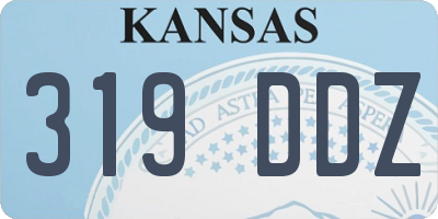 KS license plate 319DDZ