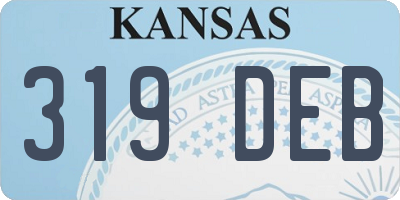 KS license plate 319DEB
