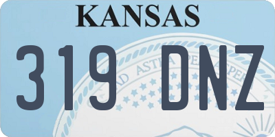 KS license plate 319DNZ
