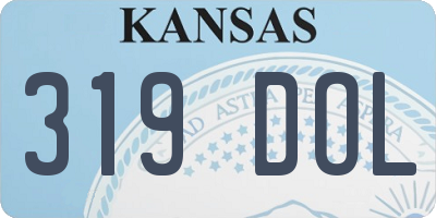 KS license plate 319DOL