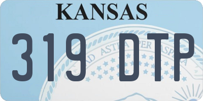 KS license plate 319DTP