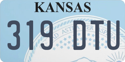 KS license plate 319DTU