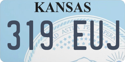 KS license plate 319EUJ