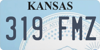 KS license plate 319FMZ