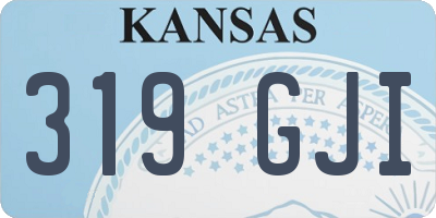 KS license plate 319GJI