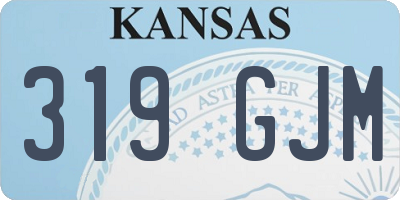 KS license plate 319GJM