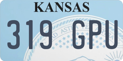 KS license plate 319GPU