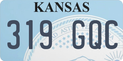 KS license plate 319GQC