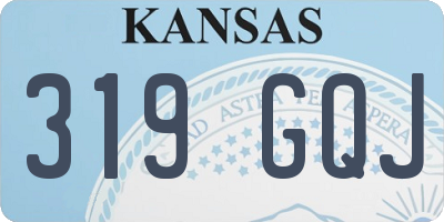 KS license plate 319GQJ