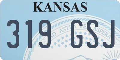 KS license plate 319GSJ