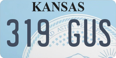 KS license plate 319GUS