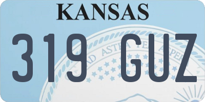 KS license plate 319GUZ