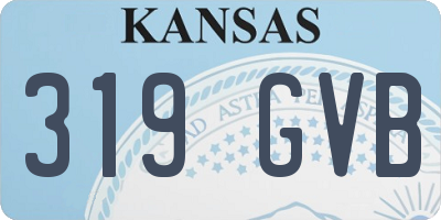 KS license plate 319GVB