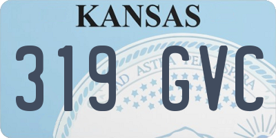 KS license plate 319GVC