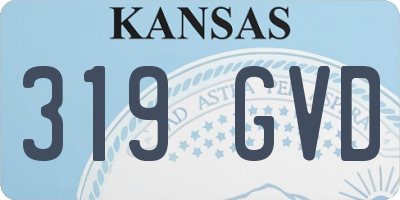 KS license plate 319GVD