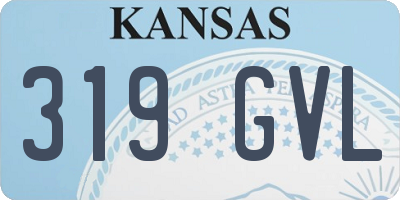 KS license plate 319GVL