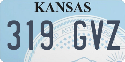 KS license plate 319GVZ