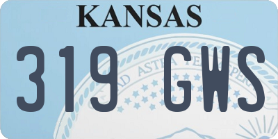 KS license plate 319GWS