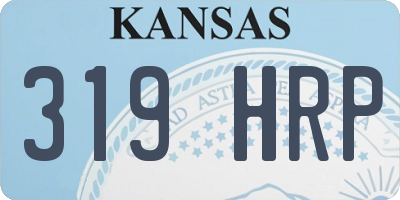 KS license plate 319HRP