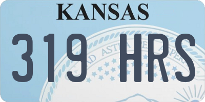 KS license plate 319HRS