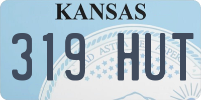 KS license plate 319HUT