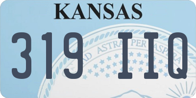 KS license plate 319IIQ
