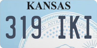 KS license plate 319IKI