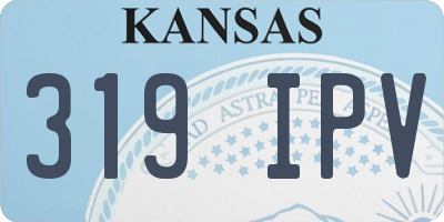 KS license plate 319IPV