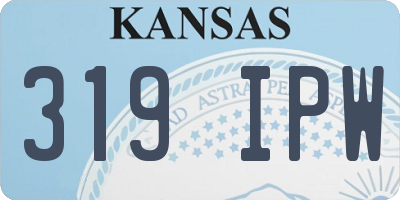 KS license plate 319IPW