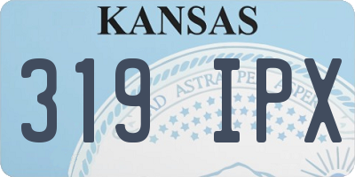 KS license plate 319IPX