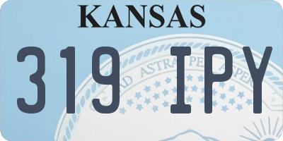 KS license plate 319IPY