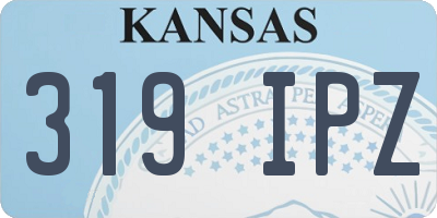 KS license plate 319IPZ