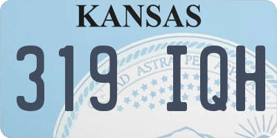KS license plate 319IQH
