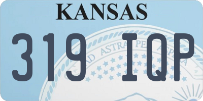 KS license plate 319IQP