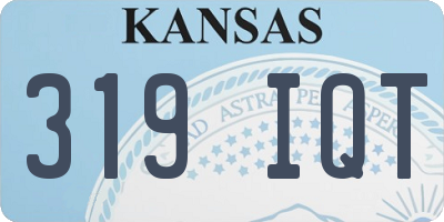 KS license plate 319IQT