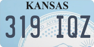 KS license plate 319IQZ