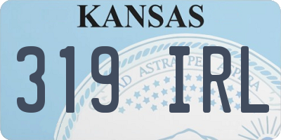 KS license plate 319IRL