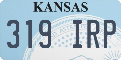 KS license plate 319IRP