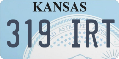 KS license plate 319IRT