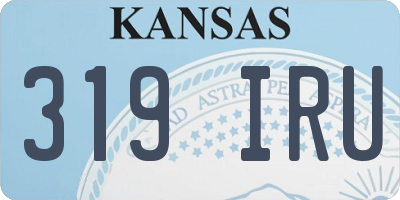 KS license plate 319IRU