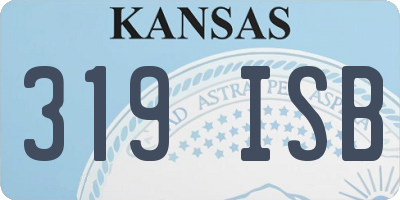 KS license plate 319ISB