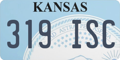 KS license plate 319ISC