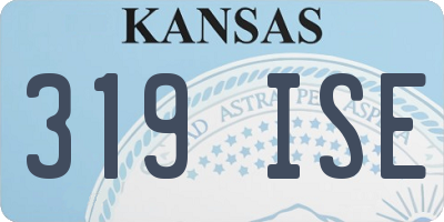 KS license plate 319ISE